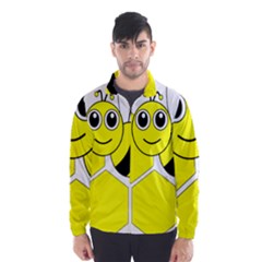 Bee Wasp Yellow Wind Breaker (men) by Alisyart