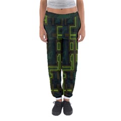 A Completely Seamless Background Design Circuit Board Women s Jogger Sweatpants by Simbadda