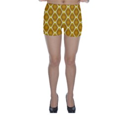Snake Abstract Background Pattern Skinny Shorts by Simbadda