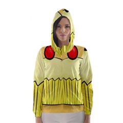 Cake Bread Pie Cerry Hooded Wind Breaker (women) by Alisyart