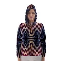 Vibrant Pattern Colorful Seamless Pattern Hooded Wind Breaker (women) by Simbadda