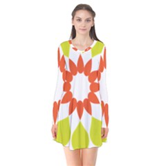 Tikiwiki Abstract Element Flower Star Red Green Flare Dress by Alisyart