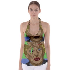 Donald Trump Babydoll Tankini Top by Valentinaart