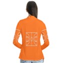 Basketball Court Orange Sport Orange Line Cardigans View2