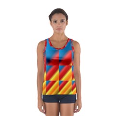 Gradient Map Filter Pack Table Women s Sport Tank Top  by Simbadda