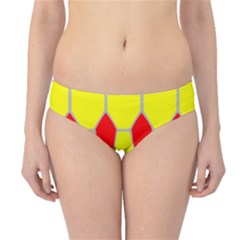 Football Blender Image Map Red Yellow Sport Hipster Bikini Bottoms by Alisyart