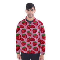 Fruit Strawbery Red Sweet Fres Wind Breaker (men) by Alisyart