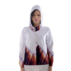 Abstract Lines Hooded Wind Breaker (women) by Simbadda