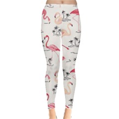 Colorful Flamingo Bird Pattern Women s Leggings by CoolDesigns