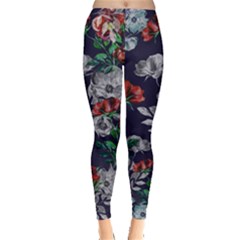 Anemone Floral Leggings  by CoolDesigns