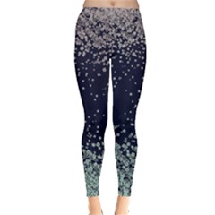 Snow Floral Leggings  by CoolDesigns