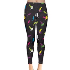 Colorful Space With Cats Saturn And Stars Women s Leggings