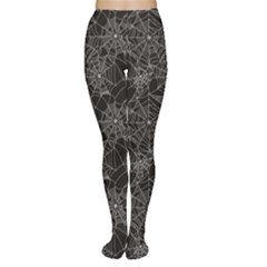 Black Halloween Spider Web Pattern Women s Tights by CoolDesigns