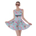 Sky Blue Lollipop Candy Macaroon Cupcake Donut Skater Dress View1