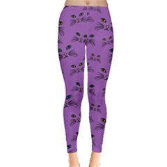 Purple Cat Leggings  by CoolDesigns