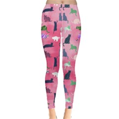 Pink Cat Style Leggings  by CoolDesigns