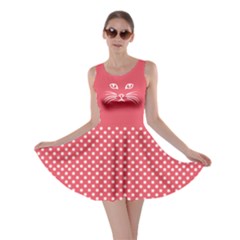 Red Cat Dot Skater Dress by CoolDesigns