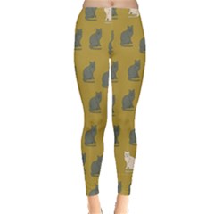 Olive Cat Leggings  by CoolDesigns