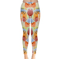 Cat Shadow Colorful Leggings  by CoolDesigns