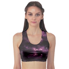 Dark Photorealistic Galaxy Design Women s Sport Bra by CoolDesigns