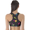 Colorful Space with Cats Saturn and Stars Women s Sport Bra View2