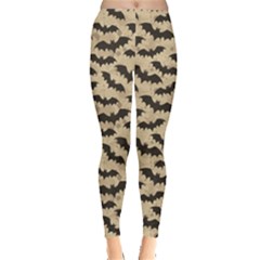 Brown Bats Design Pattern Women s Leggings by CoolDesigns