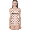 Pink Hamburger and Fries Pattern Women s One Piece Swimsuit View1