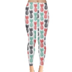Colorful Pattern Color Pineapple Leggings by CoolDesigns