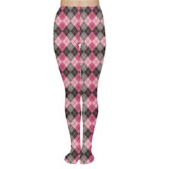 Colorful Argyle Pattern In Pink And Black Tights by CoolDesigns