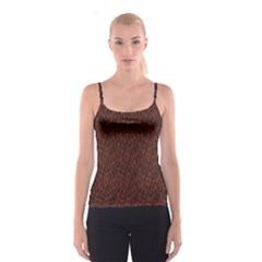 Dark Red Flame Hell Fire Seamless Spathetti Strap Top by CoolDesigns