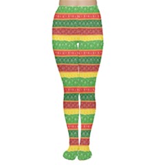 Colorful Abstract Hand Drawn Pattern Christmas Wrapper Tights by CoolDesigns