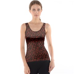 Dark Red Flame Hell Fire Seamless Tank Top by CoolDesigns