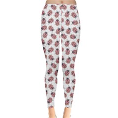 Pink Color Pattern Ladybug Leggings by CoolDesigns