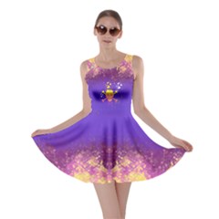 Skull Flame Purple Skater Dress by CoolDesigns