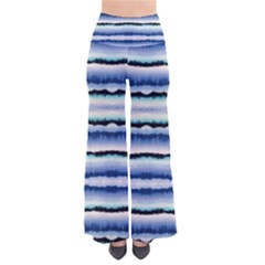 Blue & Black Strips Tie Dye Palazzo Pants