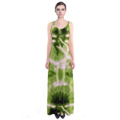 Olive Tie Dye Sleeveless Maxi Dress by CoolDesigns
