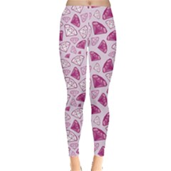 Violet Glamour Shiny Fashion Diamond Women s Leggings by CoolDesigns