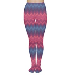 Purple Ethnic Zigzag Pattern In Retro Colors Women s Tights by CoolDesigns