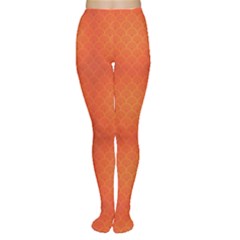 Orange National Chinese Pattern Chinese New Year Bright Women s Tights by CoolDesigns