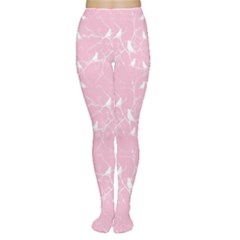 Pink Bird Love Gently  Women s Tights by CoolDesigns