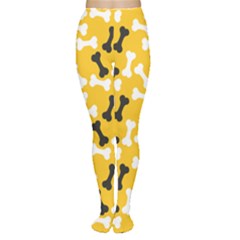 Yellow Pattern Bone For A Dog Women s Tights by CoolDesigns