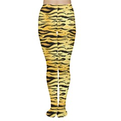 Yellow Tiger Pattern Women s Tights by CoolDesigns