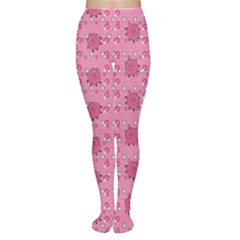 Pink Pattern With Cute Pigs Women s Tights by CoolDesigns