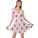 Pink Pattern Ant Art Design for Fabric and Decor Cap Sleeve Dress View1