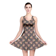 Gray Billiards Flat Pattern Reversible Skater Dress by CoolDesigns