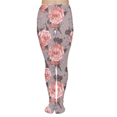 Purple Vintage With Roses Women s Tights by CoolDesigns