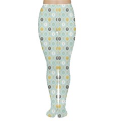 Green Floral Patern With Scandinavian Flowers Pattern Based Women s Tights by CoolDesigns