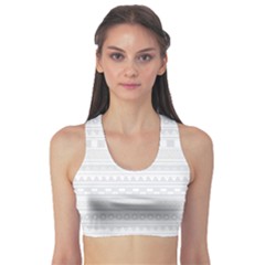 Gray Hand Drawn Pattern For Women s Sport Bra by CoolDesigns