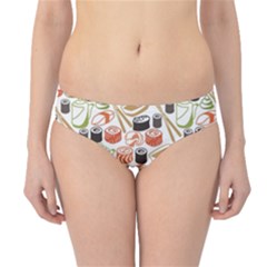 Colorful Pattern With Sushi Hipster Bikini Bottom by CoolDesigns