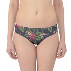 Colorful Tropical Floral Pattern Plumeria Hibiscus Flowers Hipster Bikini Bottom by CoolDesigns